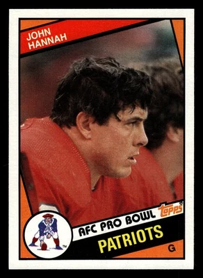 1984 Topps John Hannah #137 New England Patriots HOF HIGH GRADE BEAUTY! - Image 1 of 2