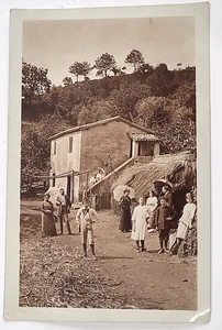1919 VELLETRI rare antique PHOTOGRAPH form. postcard farmhouse country - animated - Picture 1 of 2