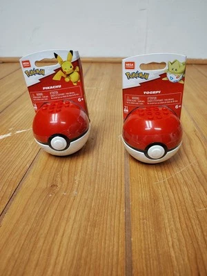 Lote De 2 Mega Construx: Pokemon - Pack Pikachu (16 Piezas) Togepi (21 Piezas)  Foto 1 de 3