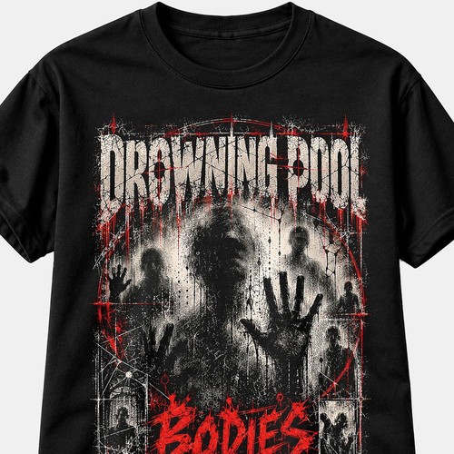 Drowning Pool T Shirt Nu Metal Rock Band Music Graphic Tee Black Unisex ...