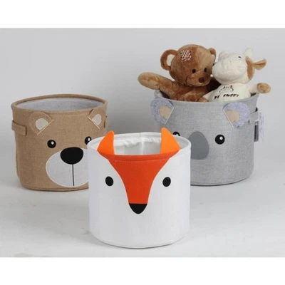 Storage Basket Ordnungskorb Korbset Cloth Basket Decor Set 3-tlg. Kid's Room - Image 1 of 4