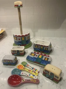 LTD Commodities Camping Themed Kitchenware Set Of 10 - Picture 1 of 10