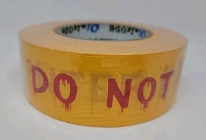 Halloween Decorations Caution Tape - Do Not Enter Yellow Scary Warning Tape Roll - Picture 1 of 10