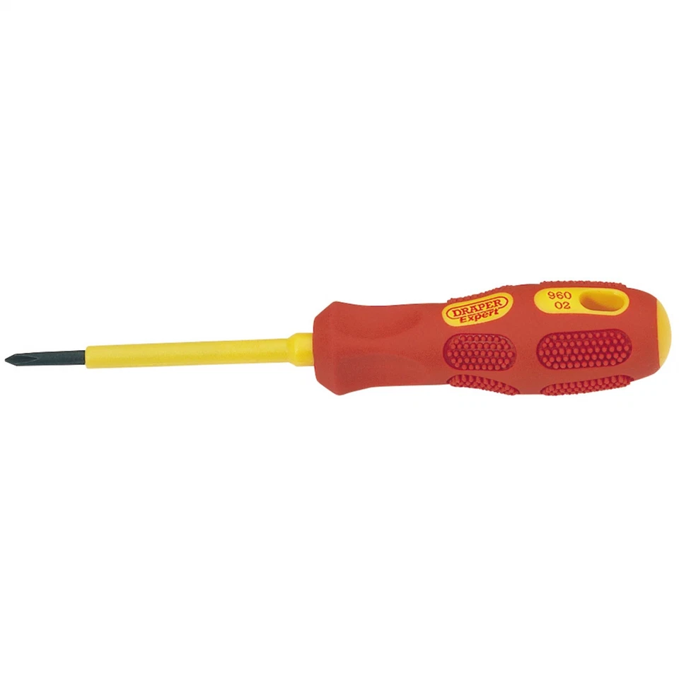 Draper 69224 VDE Approved Fully Insulated Cross Slot Screwdriver No.0 x 60mm - Image 1 of 1