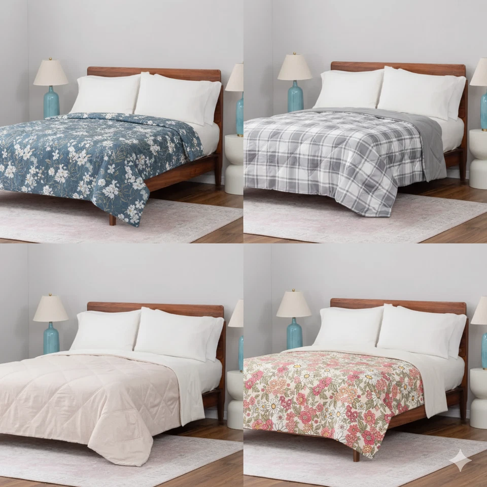 Manta alternativa de plumón de microfibra Berkshire Herringbone - 100 % poliéster Foto 1 de 1