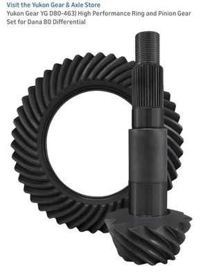 Yukon Gear High Performance Gear Set For Dana 80 in a 4.63 Ratio - yukYG D80-463 - Image 1 of 4
