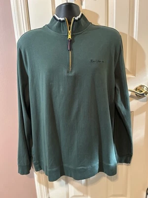 Camisa Ben Sherman The Original 1/4 Cremallera Manga Larga Para Hombre Talla Grande Verde Suave Foto 1 de 4