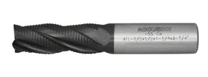 1/2'' Fine Tooth M42 8% Cobalt Tialn Roughing End Mill, 1/2'' Shk Dia, 1-1/4'... - Picture 1 of 6
