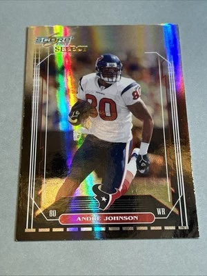 Andre Johnson 2006 Score Select Black Holo 4/6 Very Rare. Bad Corners - Image 1 of 4