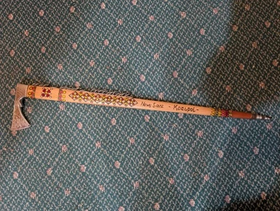 Polish Ciupaga Valaska Highlander Shepherd’s Walking Stick Axe Cane Nowy Sacz - Image 1 of 4