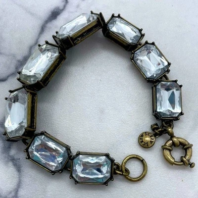 J. Pulseira Crew Chunky com detalhes claros e metal colorido bronze - Imagem 1 de 4