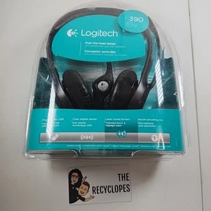 Logitech H390 Kabelgebundene USB On-Ear Stereo Kopfhörer mit Mikrofon Schwarz PC Laptop - Bild 1 von 6