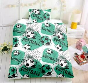 3D Green Football ZHUB1277 Bed Pillowcases Quilt Duvet Cover Queen King Zoe