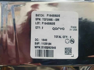 LOT of 2 Qorvo TGF2965-SM RF Power Transistor, 0.03 to 3GHz, 5W, 18dB, 32V GaN - Picture 1 of 2
