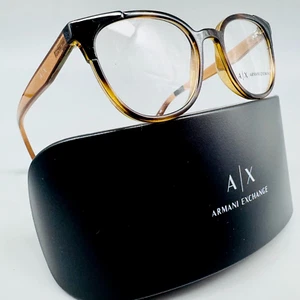 Armani Exchange AX 3051 / 8224 51-19-140 mm BROWN Eyeglasses 100% Original - Picture 1 of 10