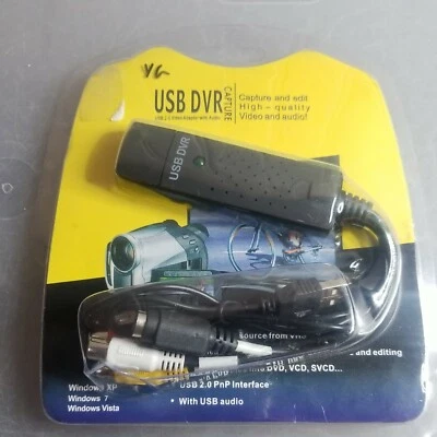 Usb Dvr Capture Usb 2.0 Video Adapter With Audio, Model No.T118 New In Package - Image 1 of 2