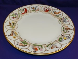1987 EDWARD MARSHALL BOEHM PLATE W/ BIRDS & FLOWERS OF THIRTEEN ORIGINAL STATES - Picture 1 of 7