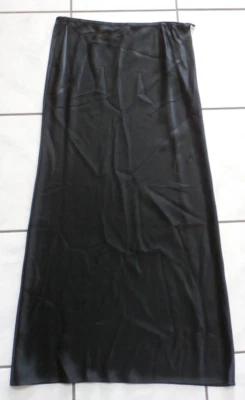 Saia maxi Doncaster 100% seda comprimento total preta tamanho 14 H83 - Imagem 1 de 4