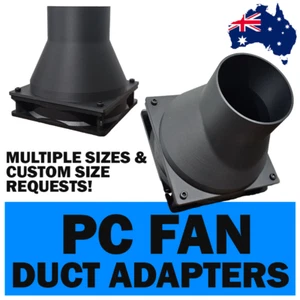 PC Fan Adapter - 120mm or 140mm Wind Simulator Ducting Iracing Assetto to 76/100 - Picture 1 of 5