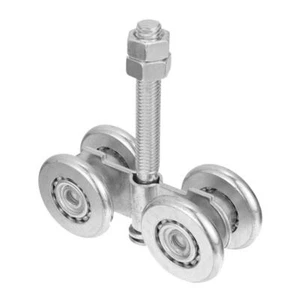 Industrial Sliding Door Track Set - Heavy Duty (200kg) Rail Wheel - Picture 1 of 9