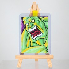 1 of 1! Extremely Rare Sketch Card of Incredible Hulk by Dante H Guerra! HOT!!!