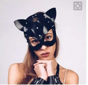 Hot Catwoman Adult Cosplay Mask Batman Costume Eyemask Carnival Halloween - Picture 1 of 8