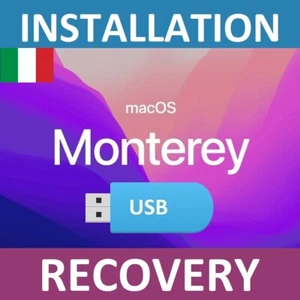PEN DRIVE MAC OSX RIPRISTINO AVVIABILE OS Monterey OSX 12 - Zdjęcie 1 z 1