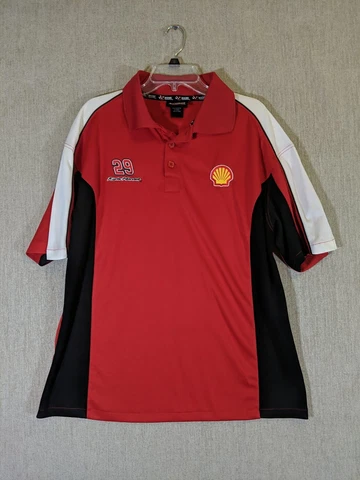 Chase Authentics Men's Red Polo M Kevin Harvick Polyester Short Sleeves #29 Cover
