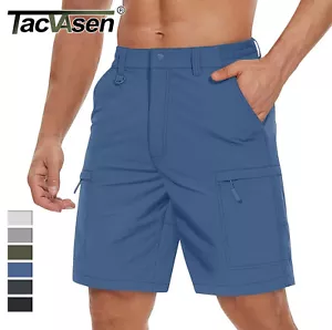 Men's Lightweight Cargo Shorts Quick Dry Work Stretch Hiking Golf Fishing Shorts - Picture 1 of 47