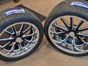 20x8 20x9.5 US MAGS RAMBLER U117 WHEELS RIMS TIRES CHEVY CAMARAO CHEVELLE 5x120 - Picture 1 of 3