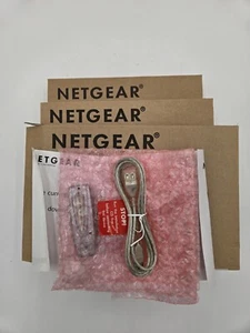 Netgear 54 Mbps Wireless USB 2.0 WG111NAR Refurbished Product X3 - Picture 1 of 3