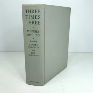 Three Times Three Mystery Omnibus 1964 Vintage Hardcover Book Howard Haycraft - Foto 1 di 10