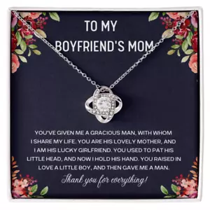 To My Boyfriends Mom Necklace, Mothers Day Gifts For Boyfriends Mom - Picture 1 of 5