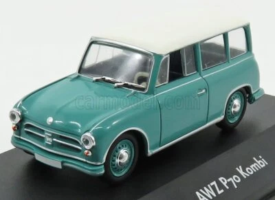 MODELLINO AUTO STATICO ATLAS AWZ P70 KOMBI 1957 VERDE BIANCO SCALA 1/43 - Immagine 1 di 4