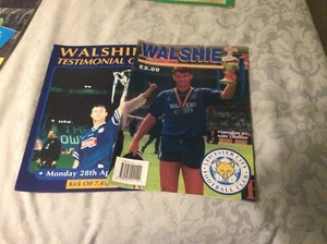 LEICESTER CITY STEVE WALSH TESTIMONIAL BROUCHER AND PROGRAMME G - Picture 1 of 1