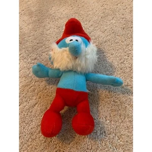 Vintage The Smurfs Papa Smurf Plush Toy By Nanco 11" Tall - Picture 1 of 7