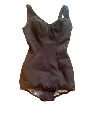 VINTAGE 1950’S ROSE MARIE REID Dark Brown BATHING SWIMSUIT . Sm Gorgeous! - Image 1 of 4