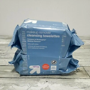 2 Up & Up Paraben Free Makeup Remover Cleansing Towelettes - 40 Wipes Each - Picture 1 of 9