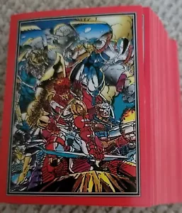 Juego completo de 90 cartas de imágenes cómicas de Youngblood 1992 Rob Liefeld casi nuevo - Imagen 1 de 3