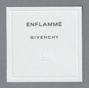 Carte publicitaire- advertising Card - Enflammé de Givenchy recto verso - Imagen 1 de 2