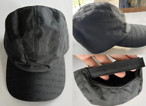 Emporio Armani Lined Logo Print Cap Hat Padded Six-Panel New XL