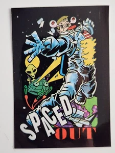 Wacky Workers Astronaut Sticker "Spaced Out" Vending Machine Decal Humor Funny - Picture 1 of 2