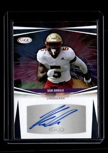 Kam Arnold 2025 Sage Low Series Football SILBER Auto D - Bild 1 von 2