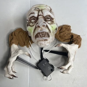 Halloween Zombie Face & Arms Lawn Stakes Groundbreaker Decoration - Picture 1 of 5