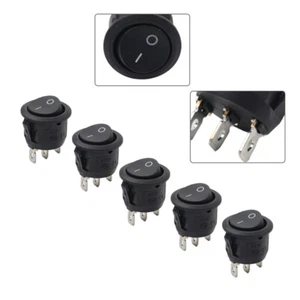 5pcs Interruttore a bilanciere barca interruttore a levetta rotondo 3 pin AC 250V 15A / AC 125V 20A - Foto 1 di 12