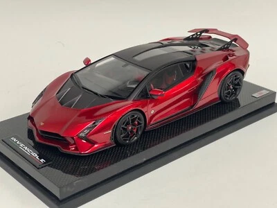 1/18 MR Collection Lamborghini Invencible en Rojo " Rosso "Efetso Carbono Base - Imagen 1 de 4