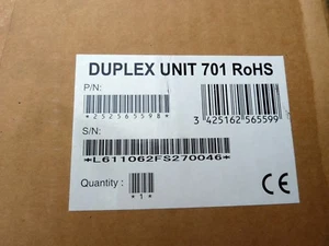 DUPLEX UNIT 701 RoHS Part No 252565598 unknown NEW UNUSED - Afbeelding 1 van 7