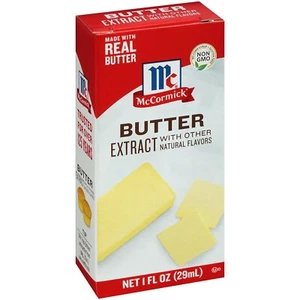 McCormick Real Butter Extract - 1oz. Bottles - Pack of (6) - Sealed & Brand New - Picture 1 of 1