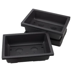 3 PCS 14x10 Inch Large Bonsai Training Pots Rectangular Plastic Bonsai Traini... - Picture 1 of 7