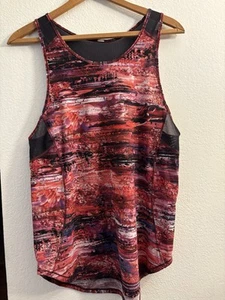 Lululemon Tank Donna Sculpt Tank II Dahlia Escape Mesh Activewear - Taglia M - Foto 1 di 6